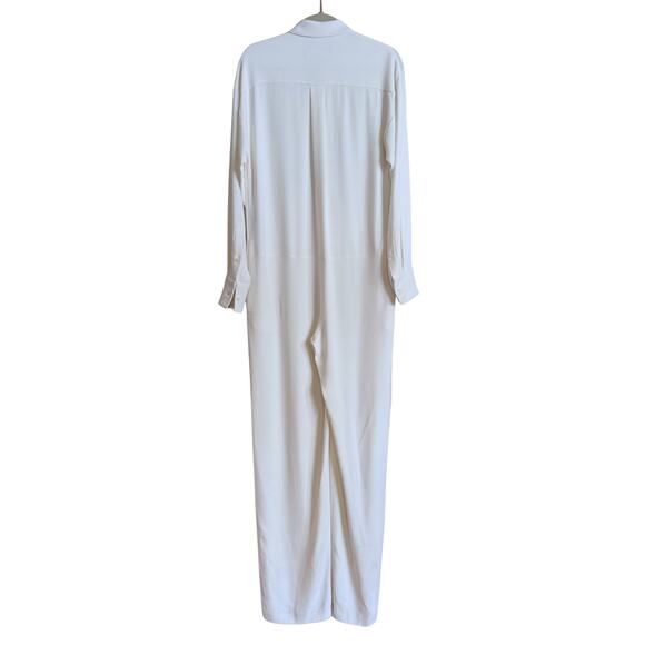 NWT DSQUARED2 Ivory Collared Long-Sleeve Jumpsuit – Size 38 (US S) Retail $1,665 - Picture 2 of 8
